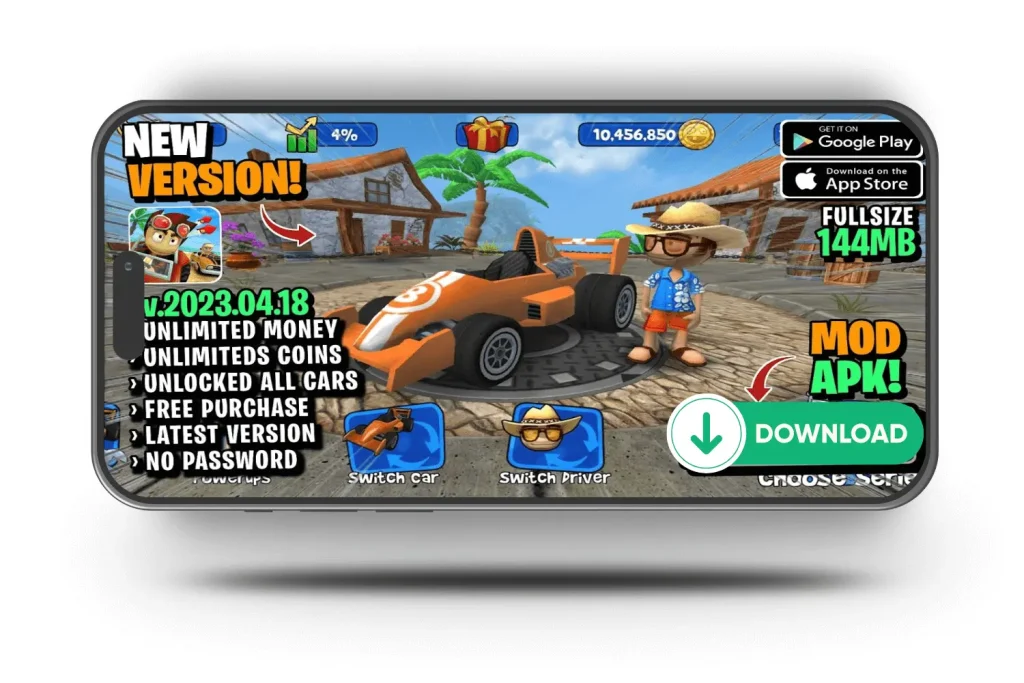 BEACH BUGGY RACING MOD APK UNLIMITED GEMS AND MONEY